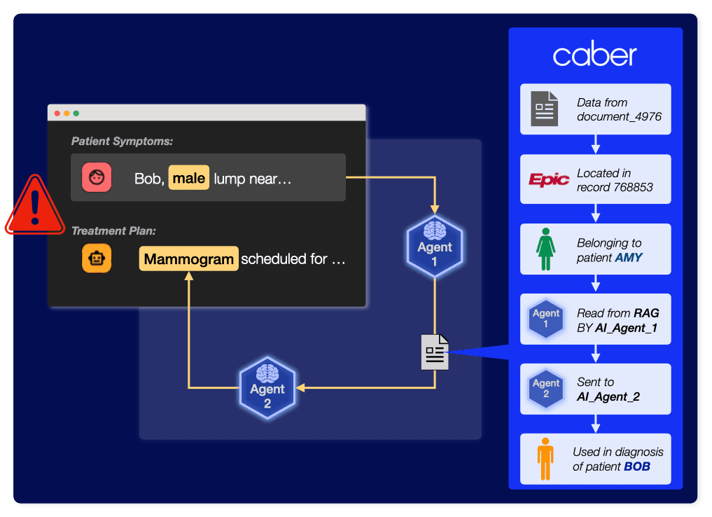 When Agentic AI does not produce answers that can be explained, Caber helps by showing the data used to make decisions and where it came from.